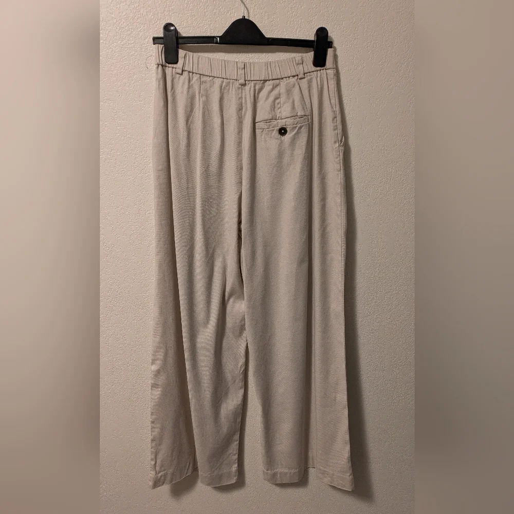 Maeve Cream High-Waisted Dress Pants - Picture 4 of 9
